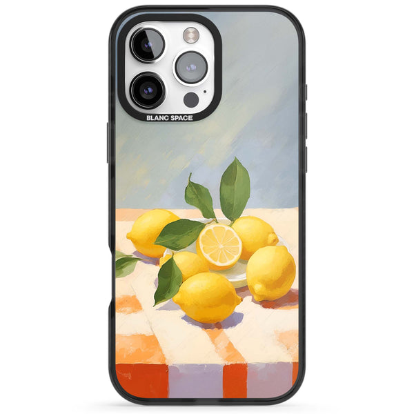 Lemons on Checkered Cloth