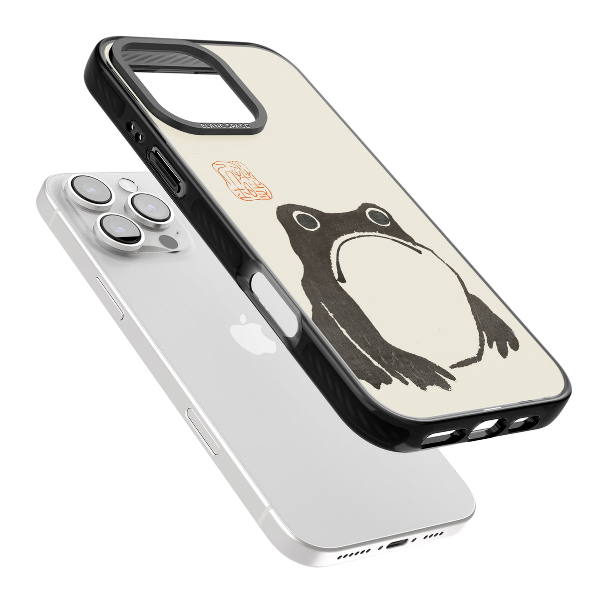 Matsumoto Hoji iPhone 16 Pro / iPhone 16 Pro Max Impact Black Phone Case angled
