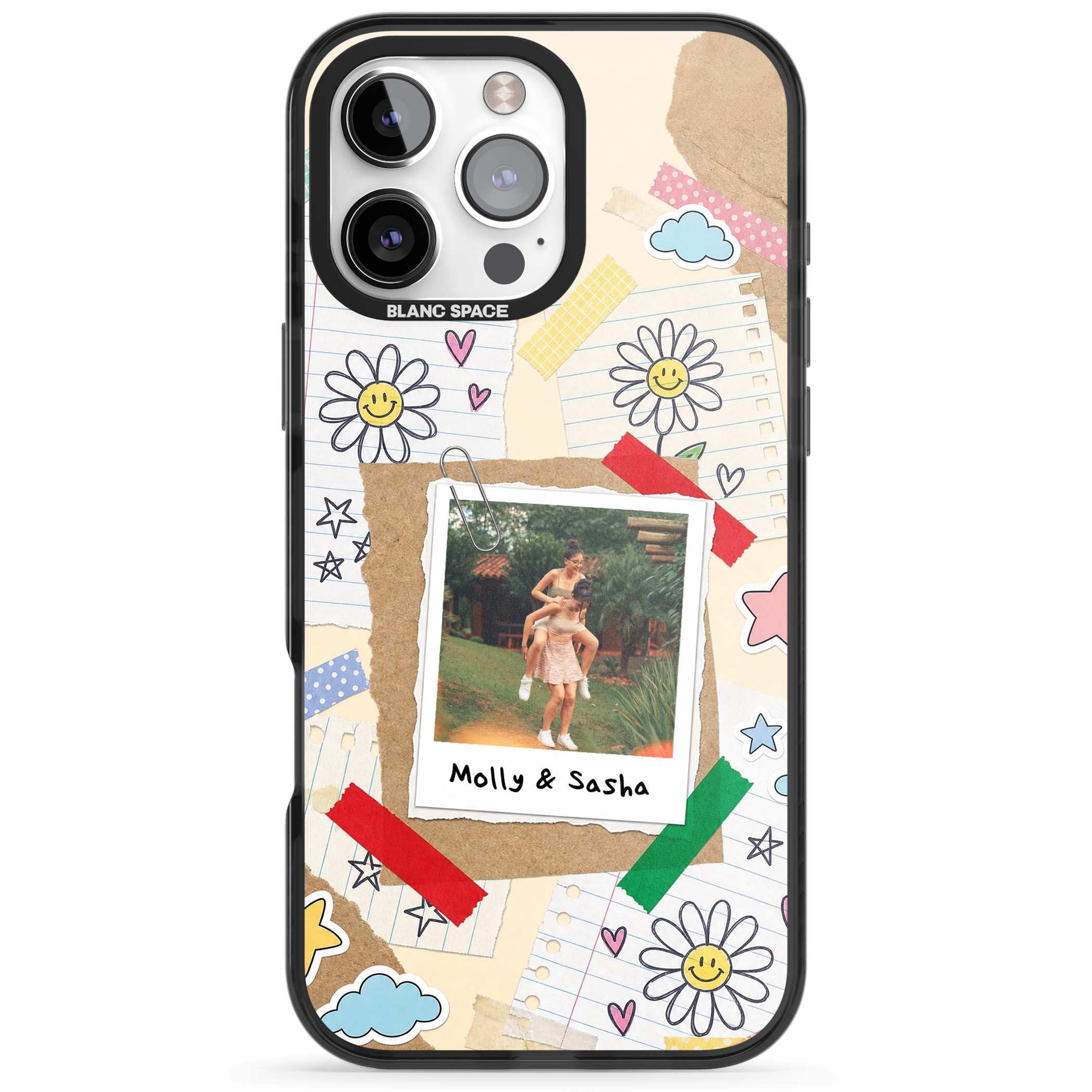 Scrapbook Photo coquette iPhone case | Black Impact Magsafe case for iPhone 16 Pro, iPhone 16 Pro Max