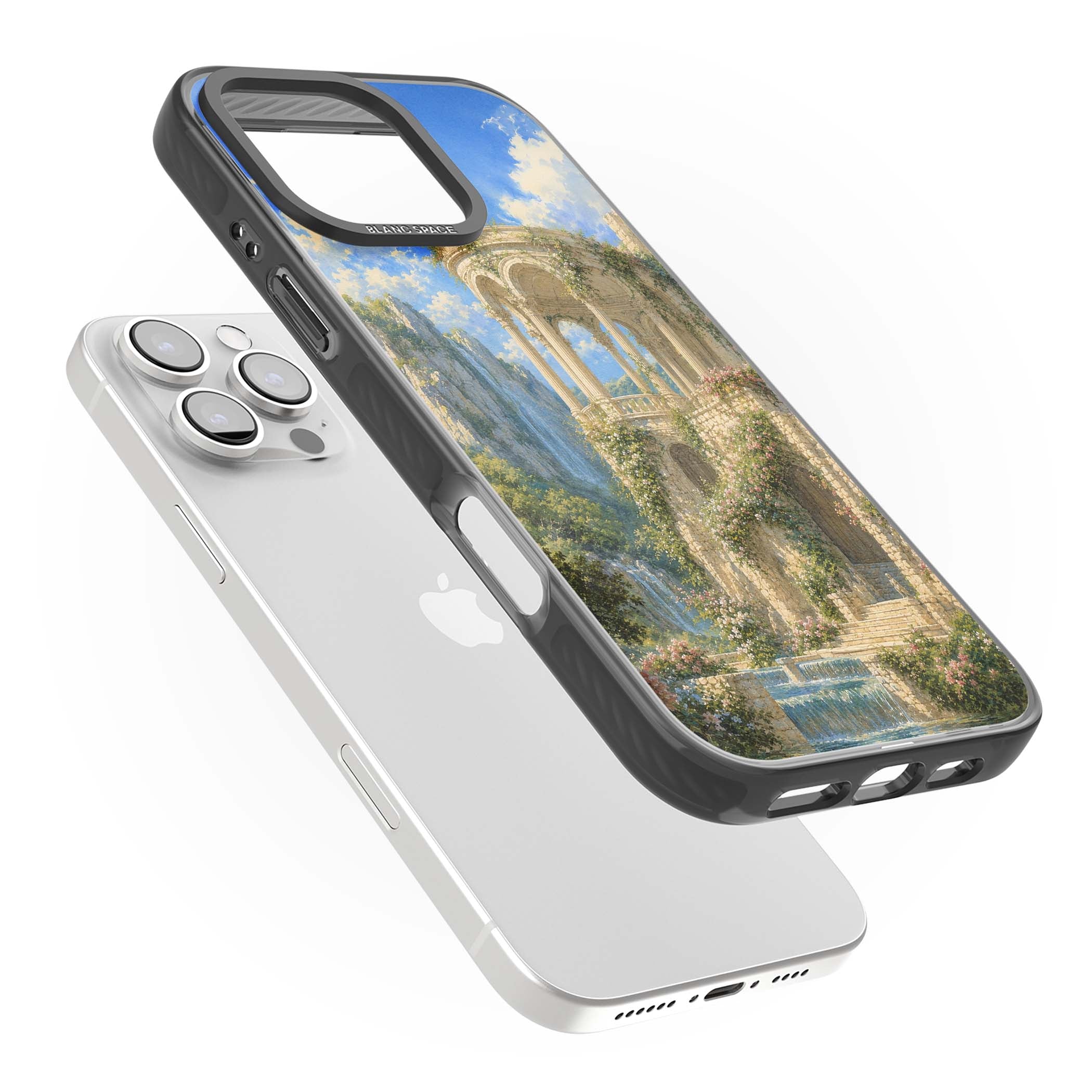 Palace Pavilion fairycore iPhone case | Black Impact Magsafe case for iPhone 16 Pro, iPhone 16 Pro Max