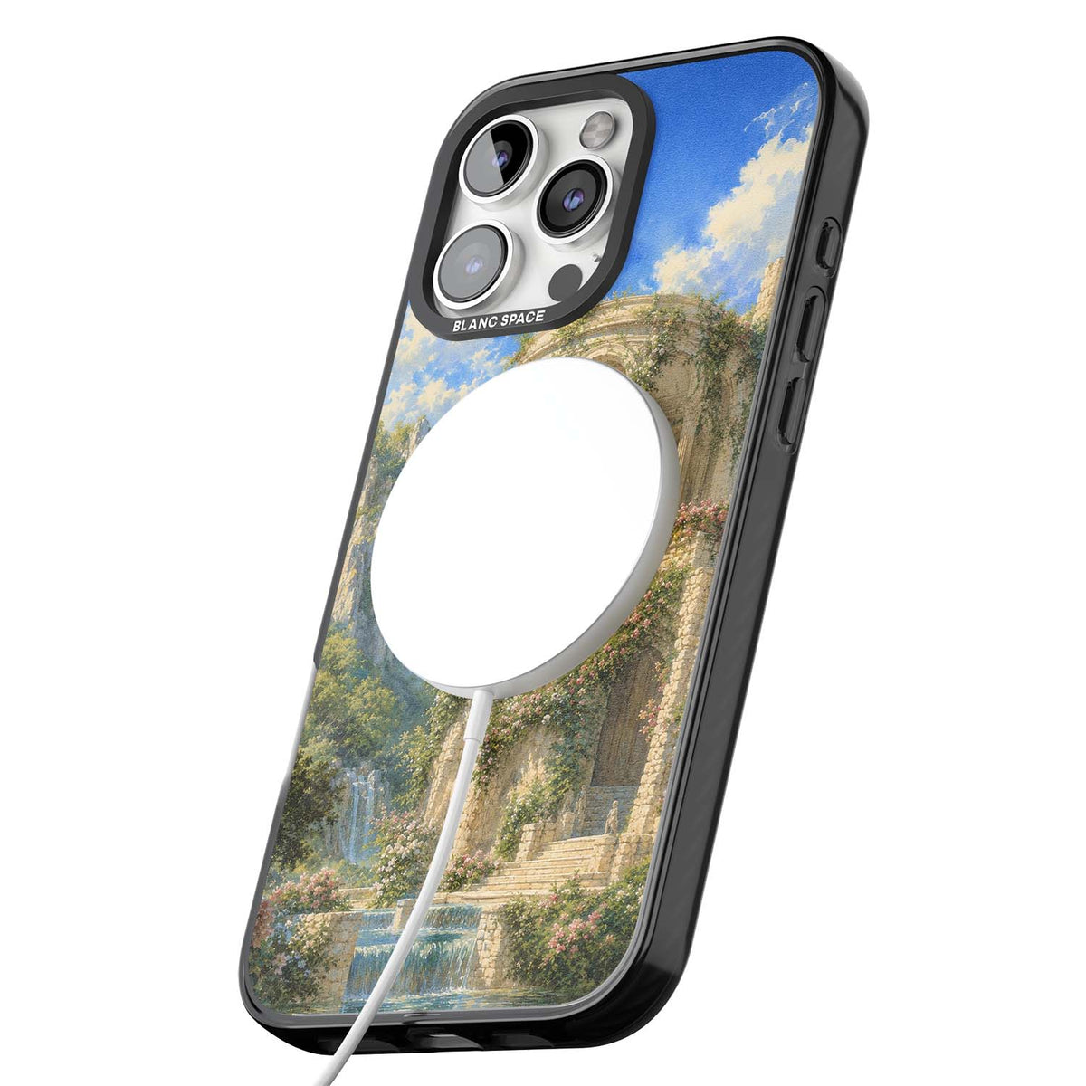 Palace Pavilion fairycore iPhone case | Black Impact Magsafe case for iPhone 16 Pro, iPhone 16 Pro Max
