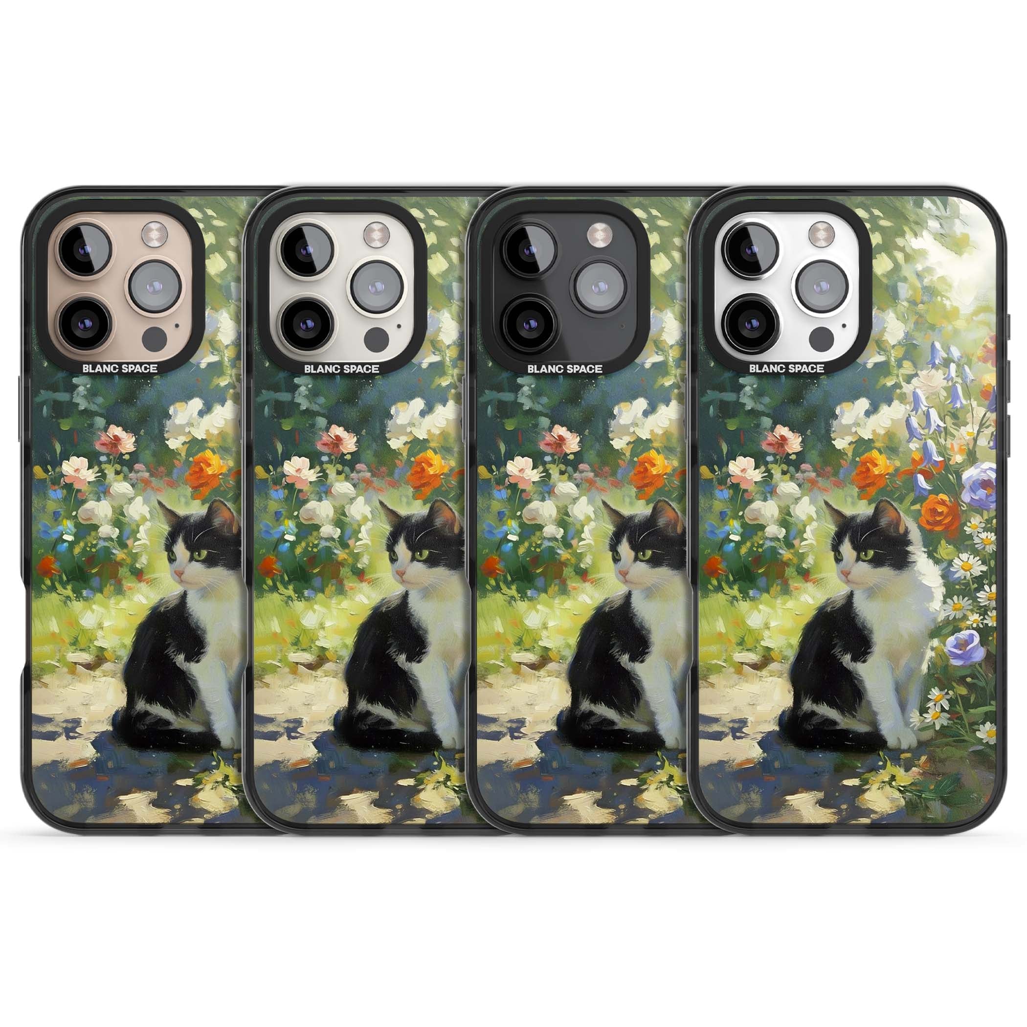 Cat In The Meadow for her iPhone case | Black Impact Magsafe case for iPhone 16 Pro, iPhone 16 Pro Max