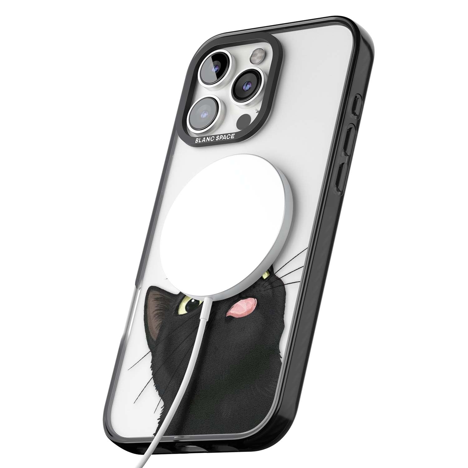 Black Cat Energy for her iPhone case | Black Impact Magsafe case for iPhone 16 Pro, iPhone 16 Pro Max
