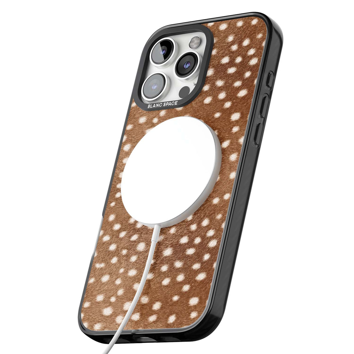 Deer Print animals iPhone case | Black Impact Magsafe case for iPhone 16 Pro, iPhone 16 Pro Max