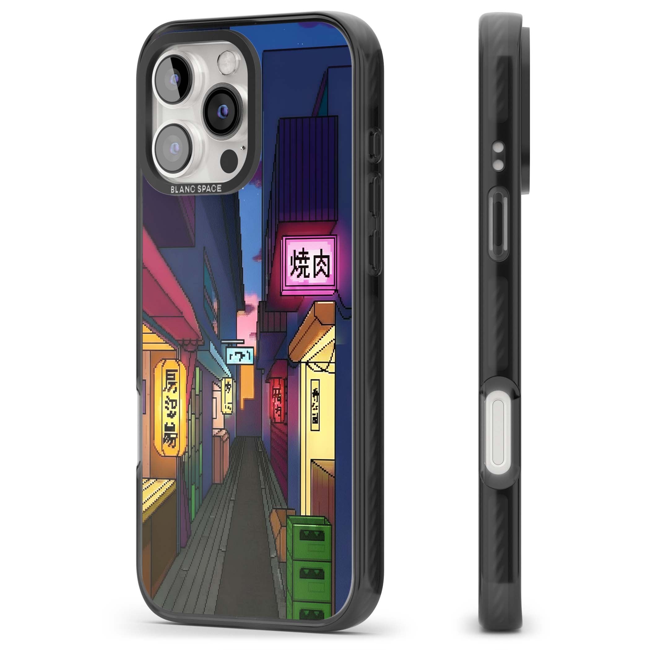 Nights In The Yokocho for him iPhone case | Black Impact Magsafe case for iPhone 16 Pro, iPhone 16 Pro Max