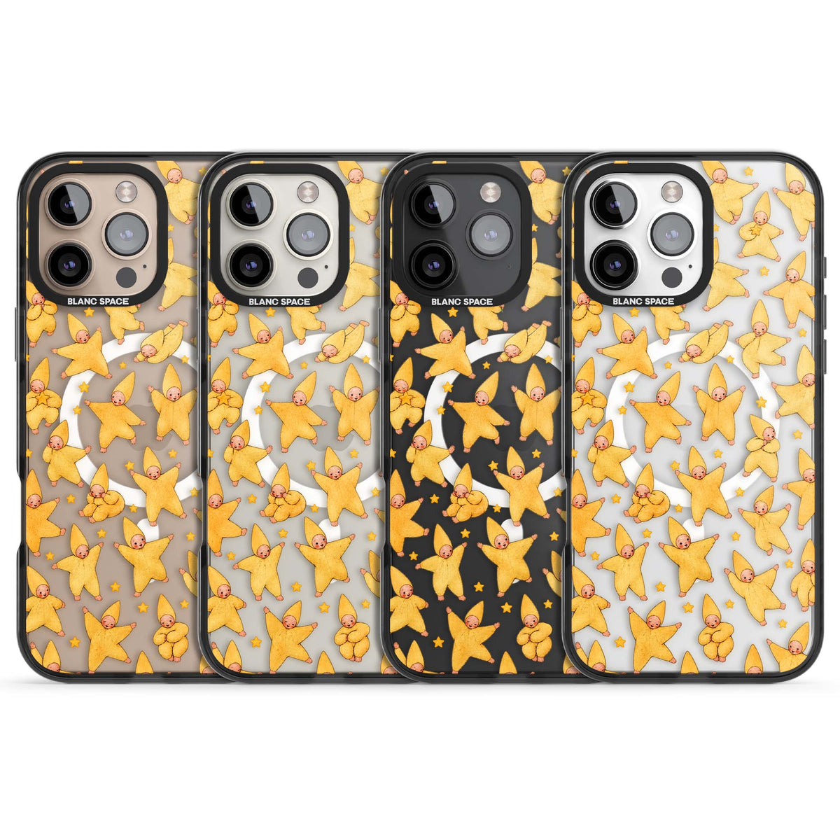 Dancing Star Babies for her iPhone case | Black Impact Magsafe case for iPhone 16 Pro, iPhone 16 Pro Max