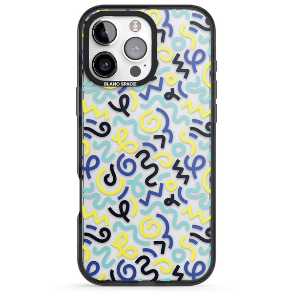 Blue & Yellow Memphis Retro