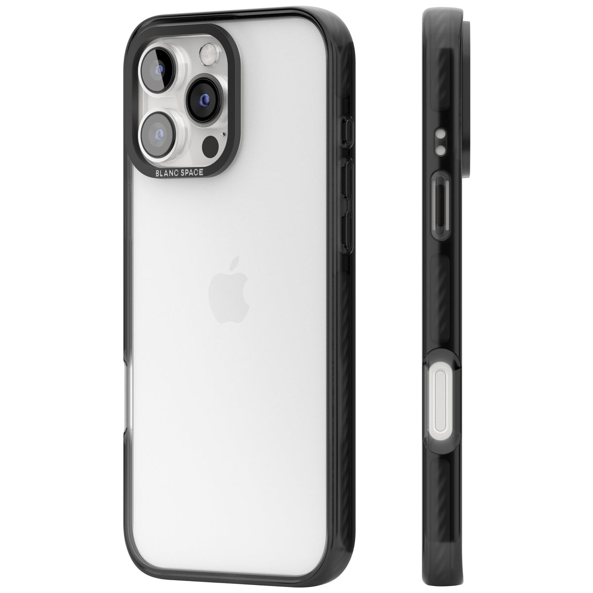 Clear Black Impact iPhone 16 Pro / iPhone 16 Pro Max Impact Black Phone Case side