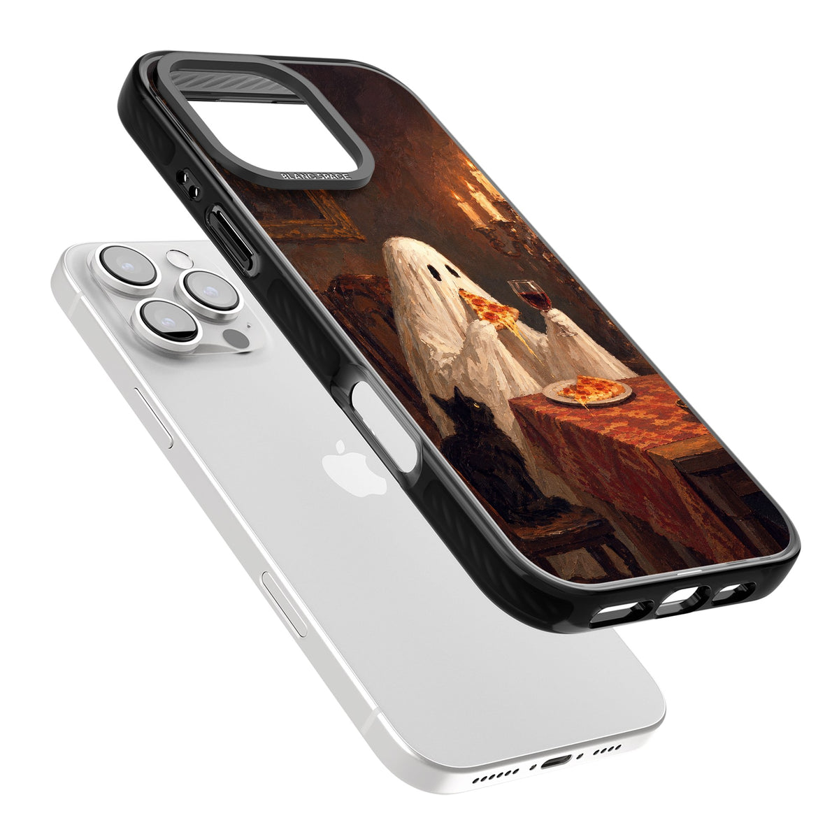 Lonely Night In iPhone 16 Pro / iPhone 16 Pro Max Impact Black Phone Case angled
