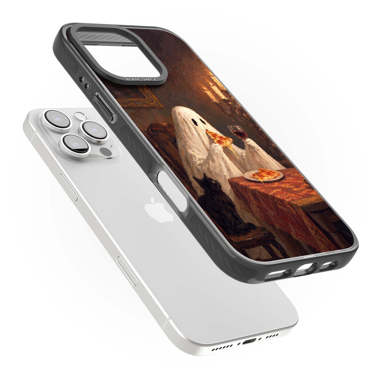 Lonely Night In art iPhone case | Black Impact case for iPhone 16 Pro, iPhone 16 Pro Max