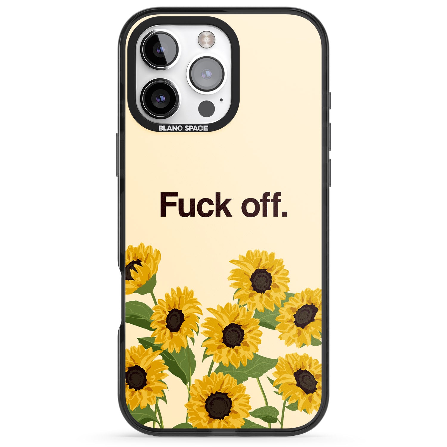Fuck off iPhone Case Blanc Space
