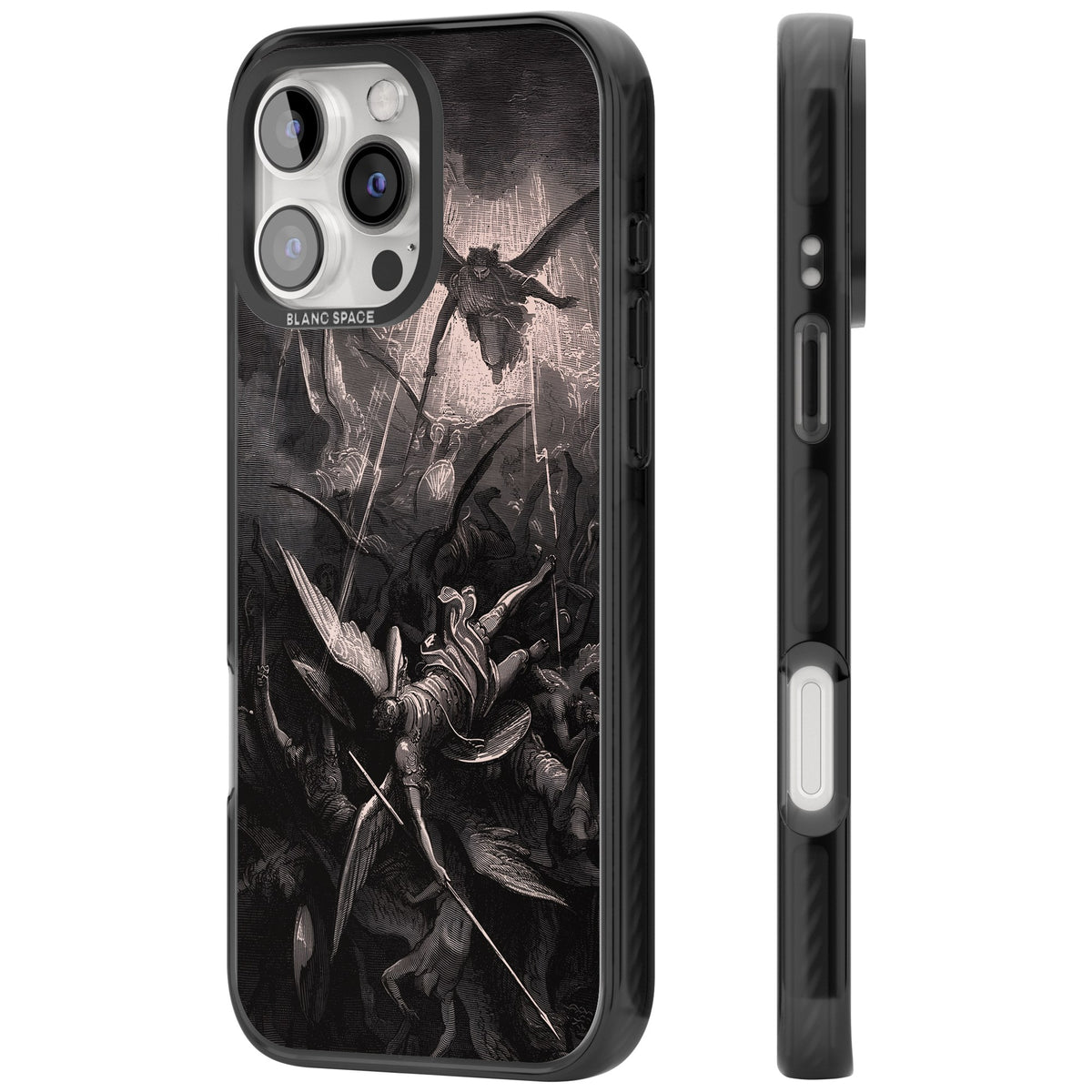 Paradise Lost iPhone 16 Pro / iPhone 16 Pro Max Impact Black Phone Case side