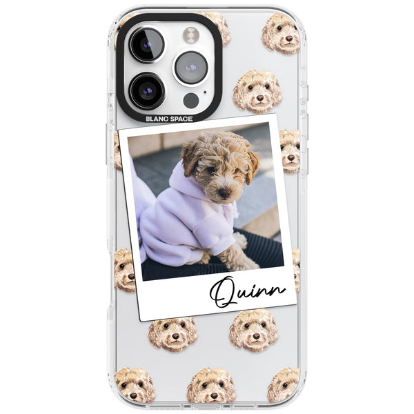 Personalised Cream Cockapoo Instant Camera Photo