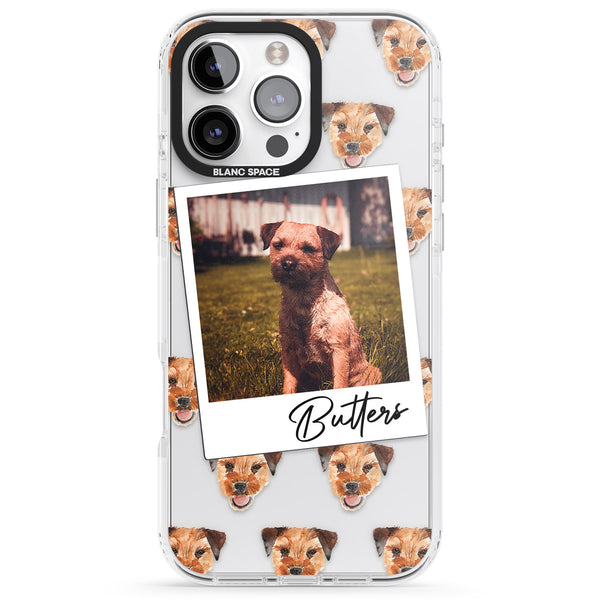 Personalised Border Terrier Instant Camera Photo