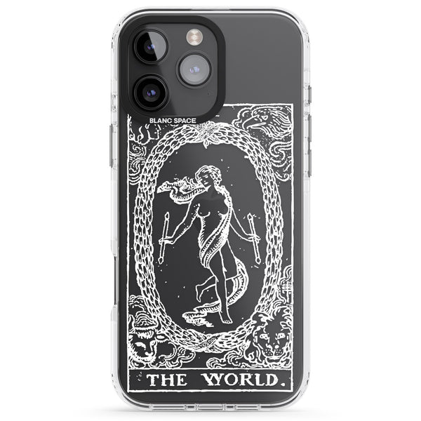 Personalised The World Tarot Card (White)