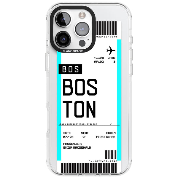 Personalised Boston Boarding Pass