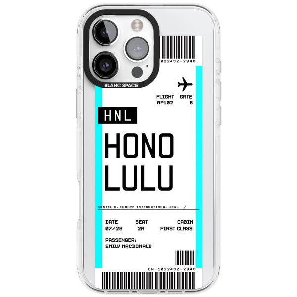 Personalised Honolulu Boarding Pass