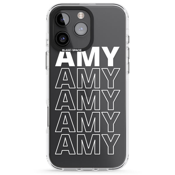 Personalised Bold Name Repeated