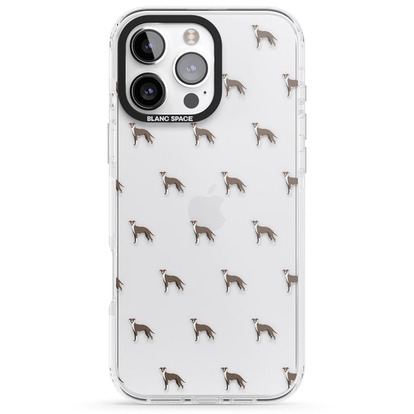 Whippet Dog Pattern Clear