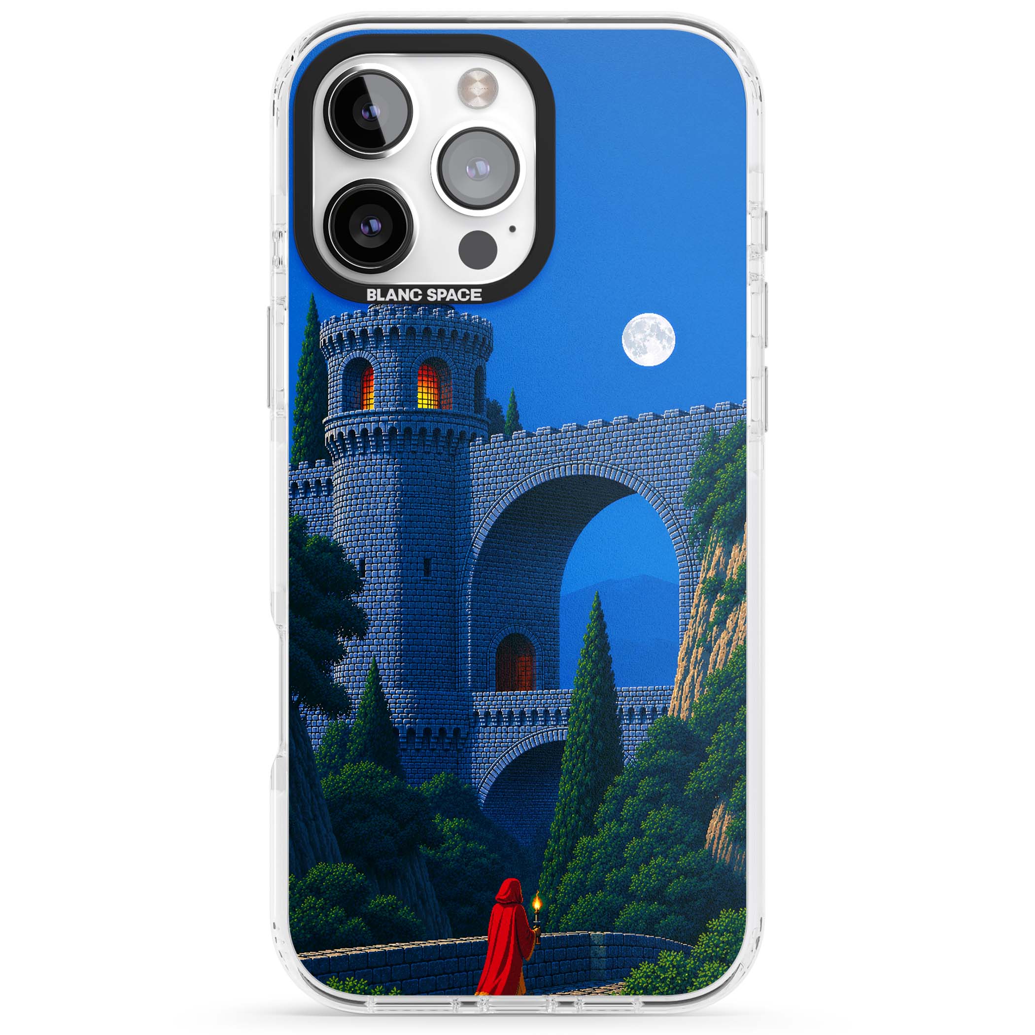 Castle Walls art iPhone case | Clear Impact case for iPhone 16 Pro, iPhone 16 Pro Max