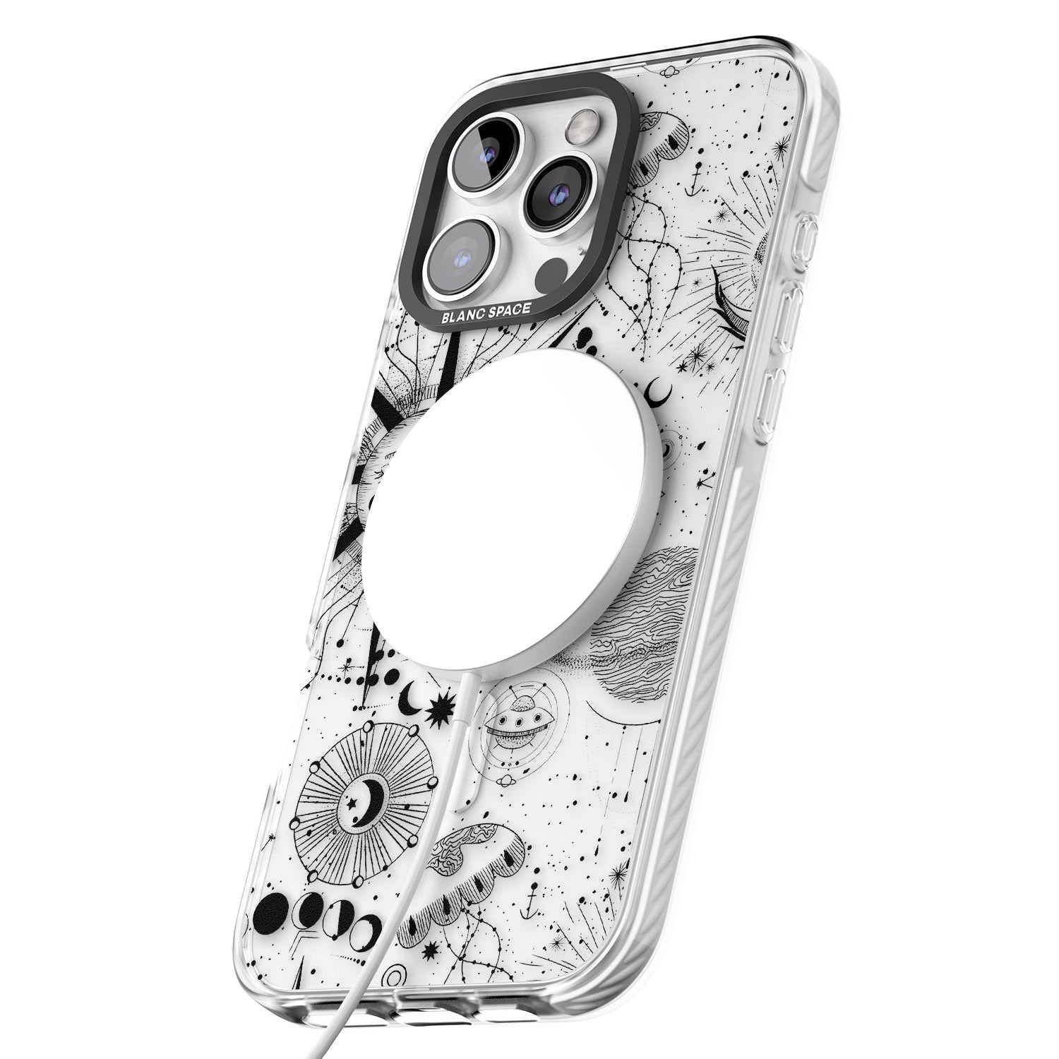 iPhone 16 Pro Max Large Sun Vintage Astrological Black Impact Phone Case