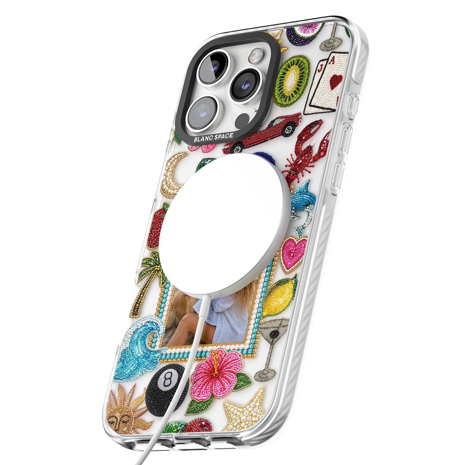 Beaded Photo coastal iPhone case | Impact Magsafe case for iPhone 16 Pro, iPhone 16 Pro Max