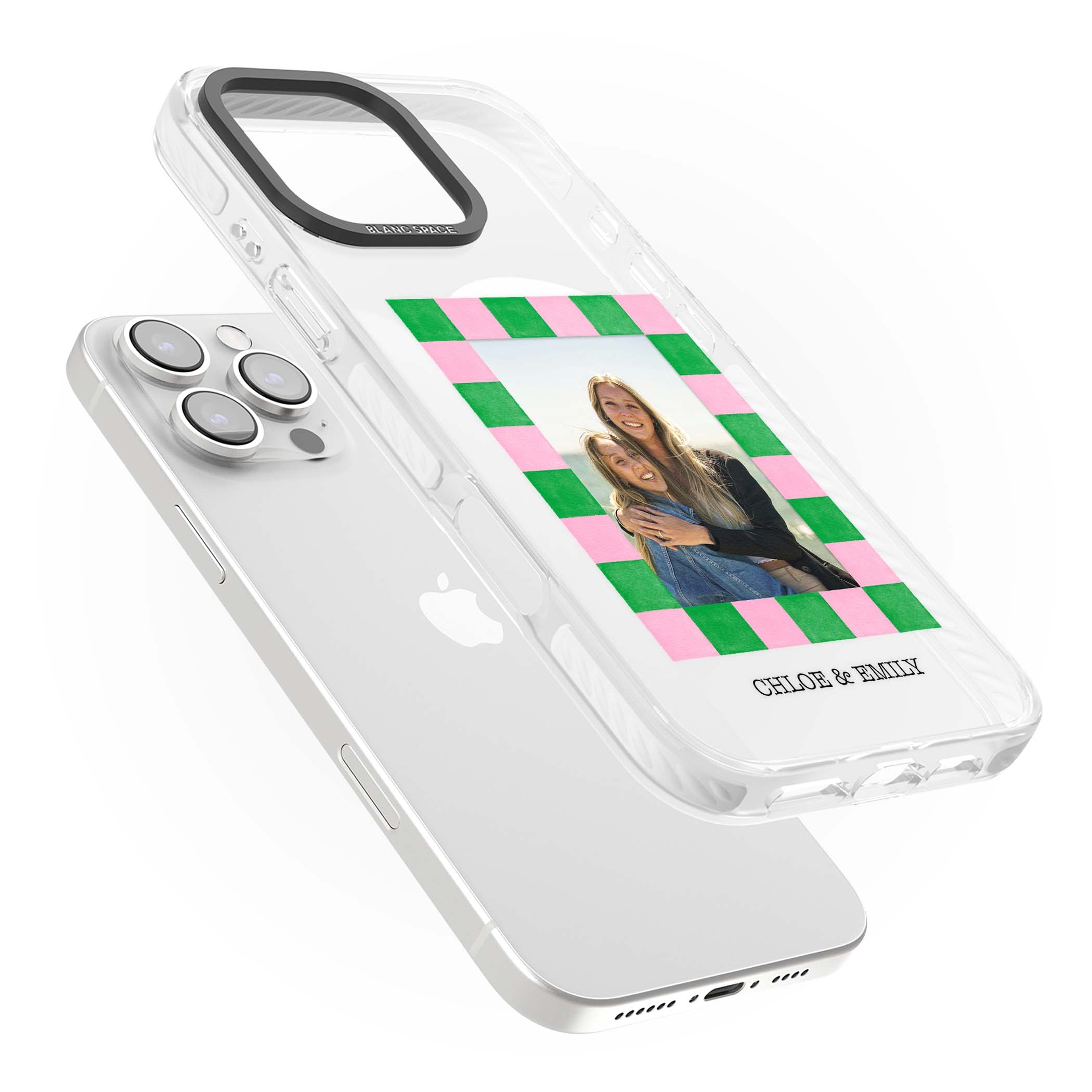 Riviera Check Photo cute iPhone case | Impact Magsafe case for iPhone 16 Pro, iPhone 16 Pro Max