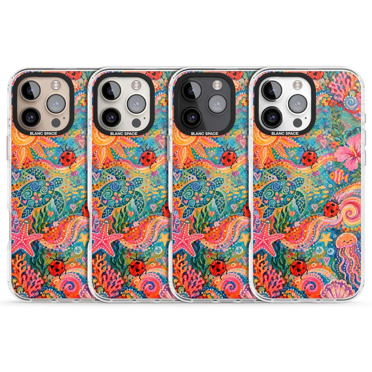 Coral Whimsy for her iPhone case | Impact Magsafe case for iPhone 16 Pro, iPhone 16 Pro Max