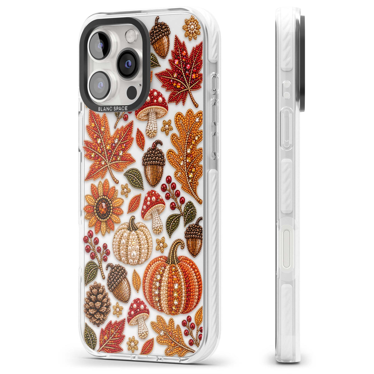 Beaded Autumn iPhone case | Clear Impact case for iPhone 16 Pro, iPhone 16 Pro Max