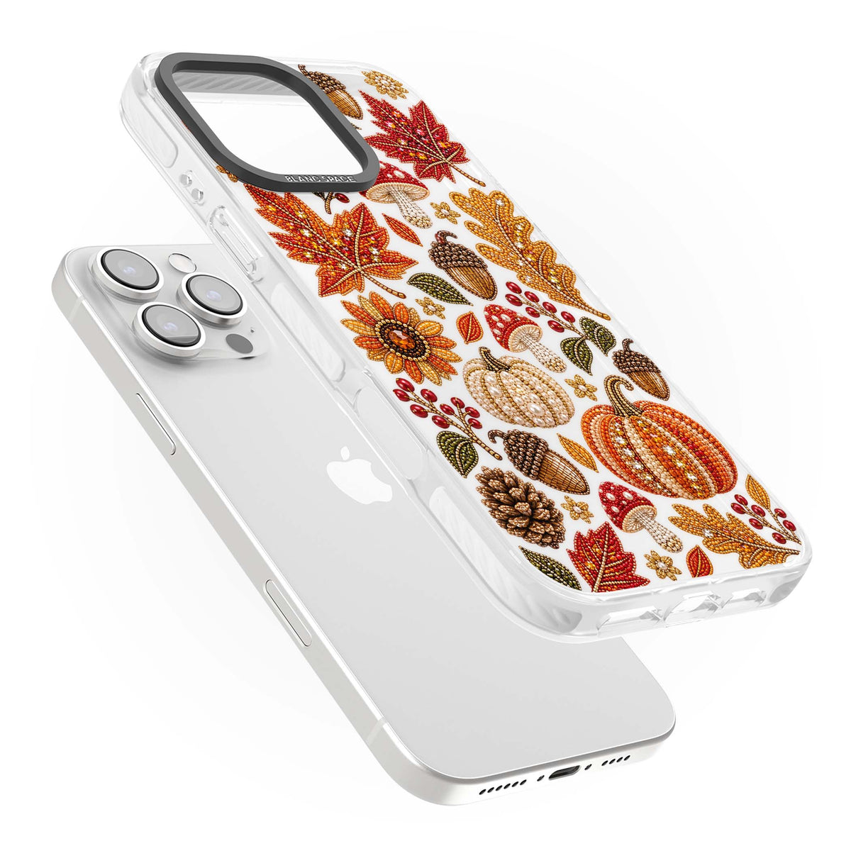 Beaded Autumn iPhone case | Clear Impact case for iPhone 16 Pro, iPhone 16 Pro Max