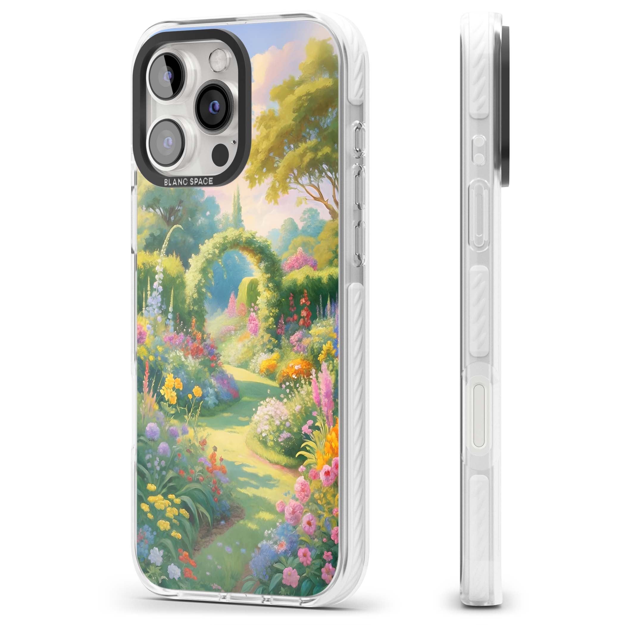 The Painter's Garden floral iPhone case | Clear Impact case for iPhone 16 Pro, iPhone 16 Pro Max