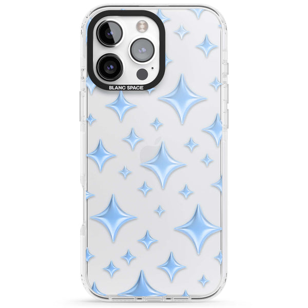 Blue Puff Sparkle Pattern