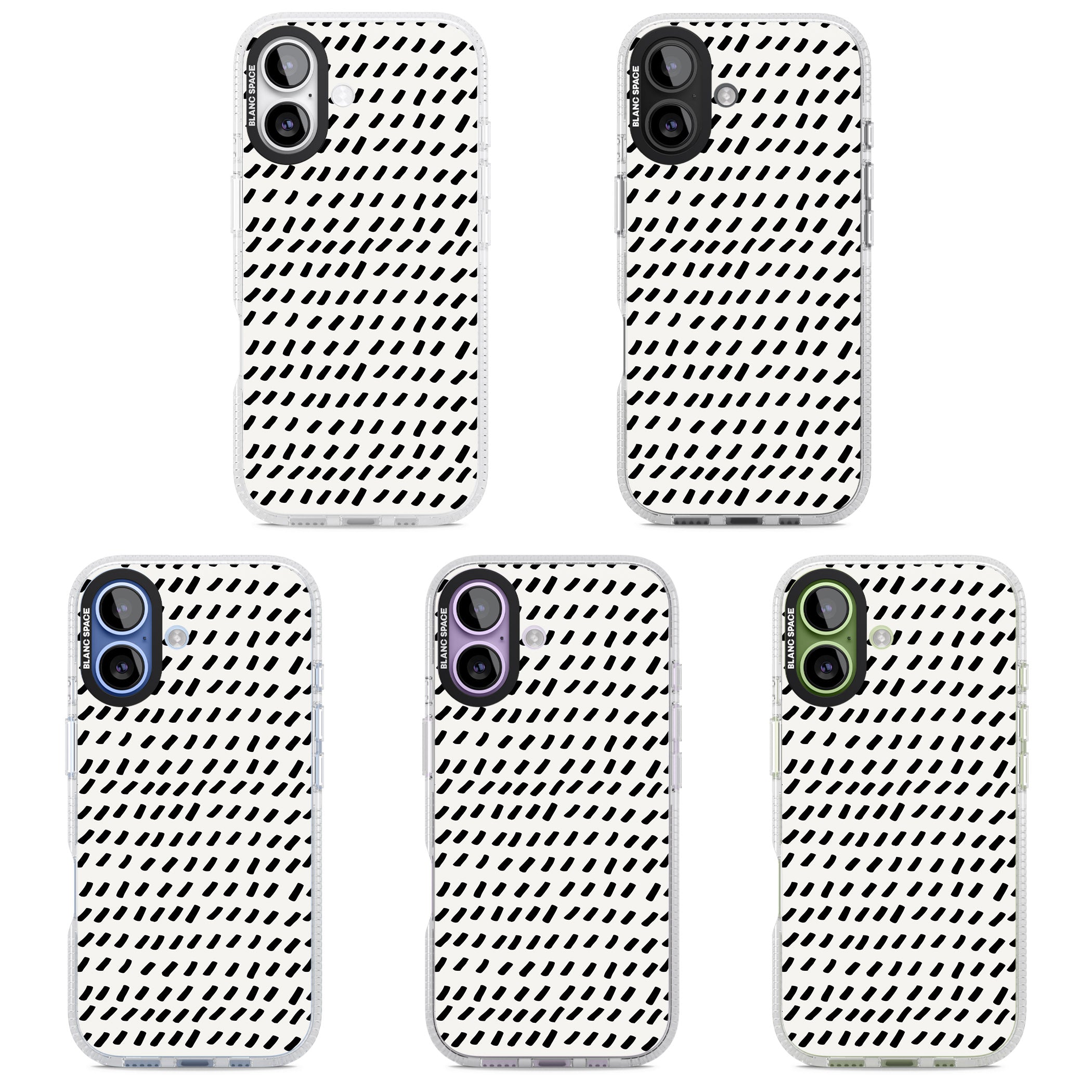 Hand Drawn Lines Pattern iPhone 17 Impact Air Clear Phone Case APT Impact Protection