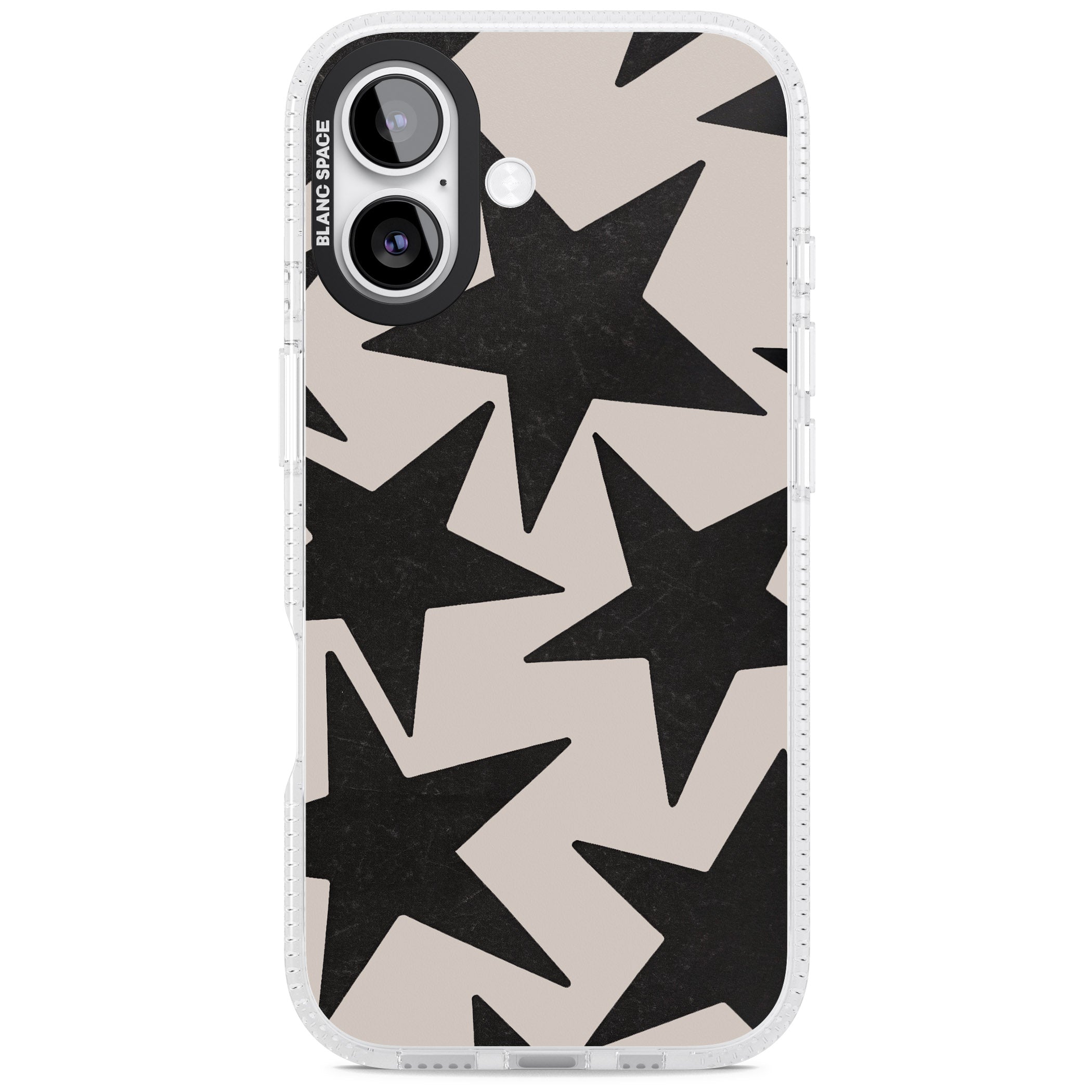 Black Superstars iPhone 17 Impact Air Clear Phone Case
