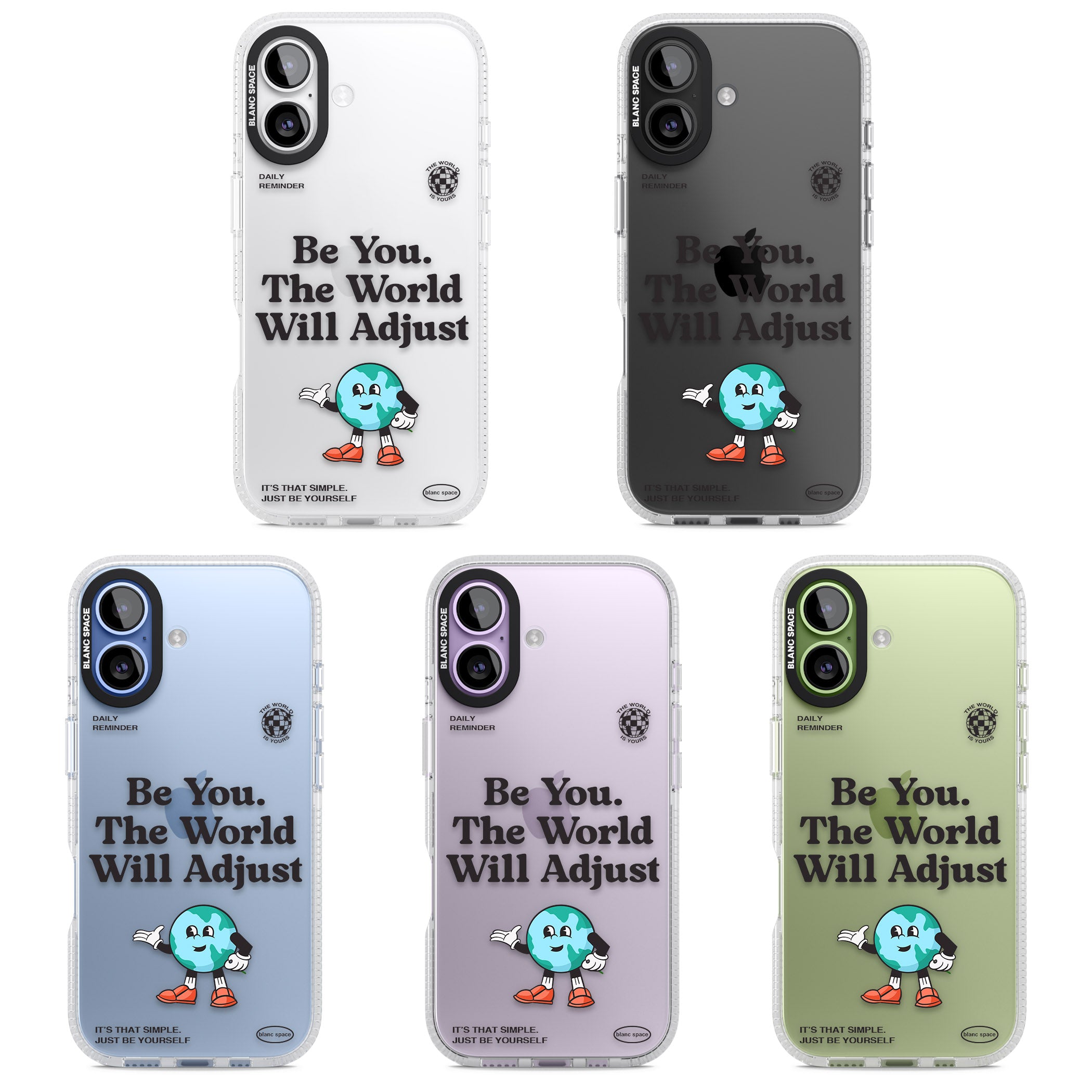 Be You The World Will Adjust iPhone 17 Impact Air Clear Phone Case APT Impact Protection