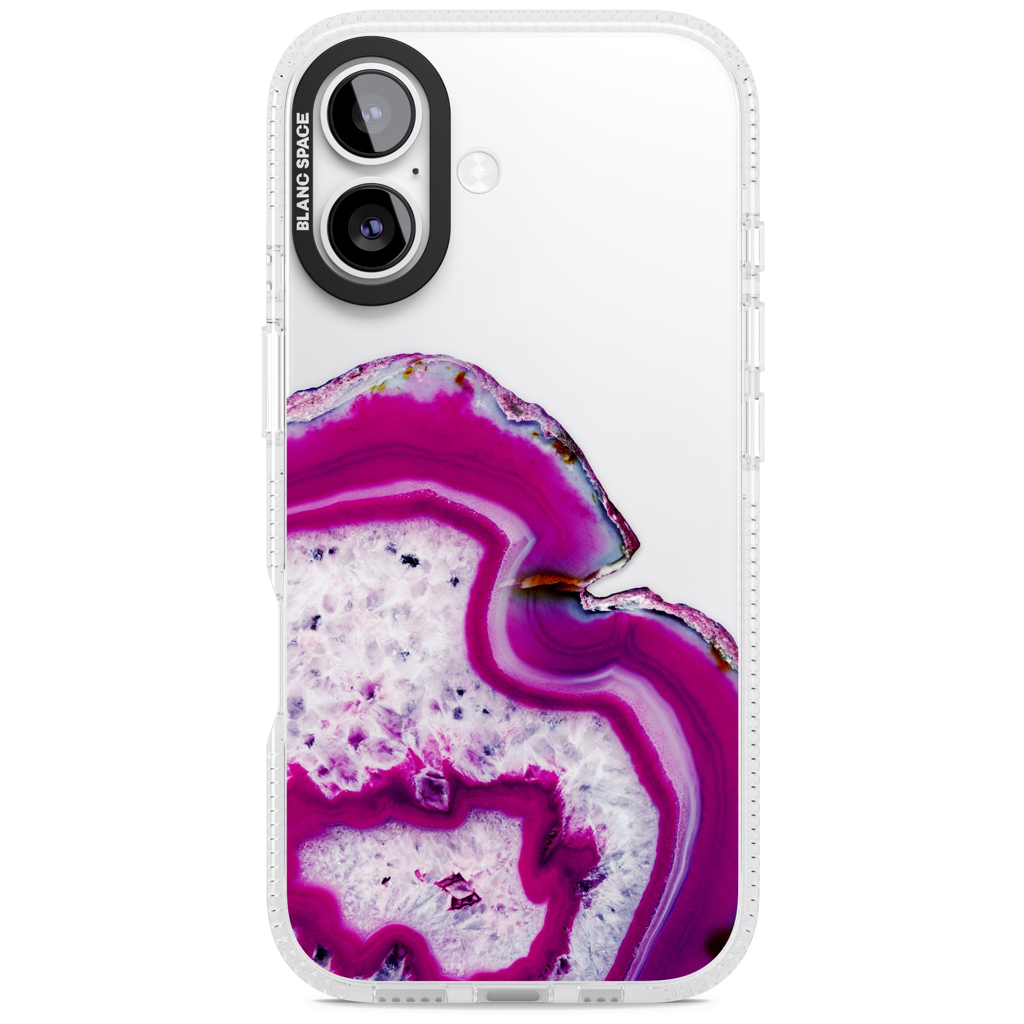 Violet Crystal Agate iPhone 17 Impact Air Clear Phone Case