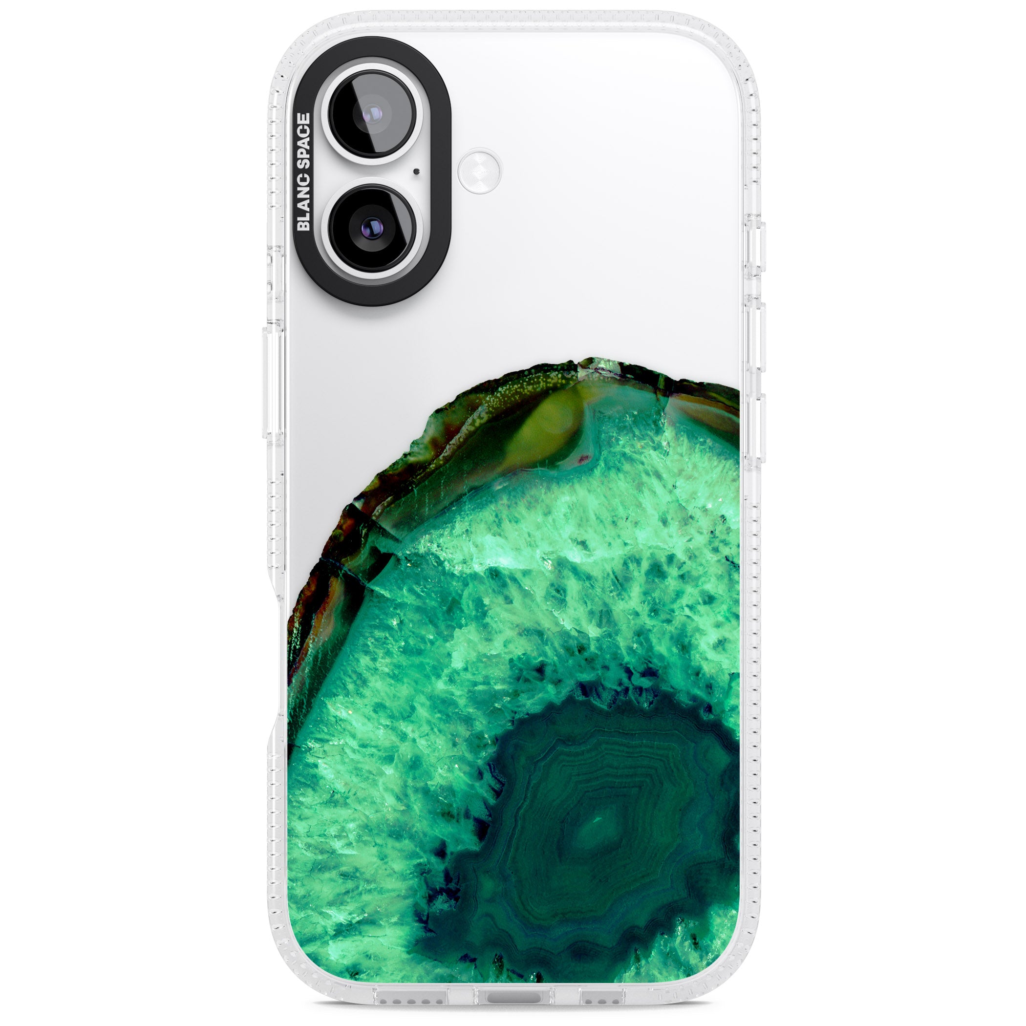 Emerald Geode iPhone 17 Impact Air Clear Phone Case
