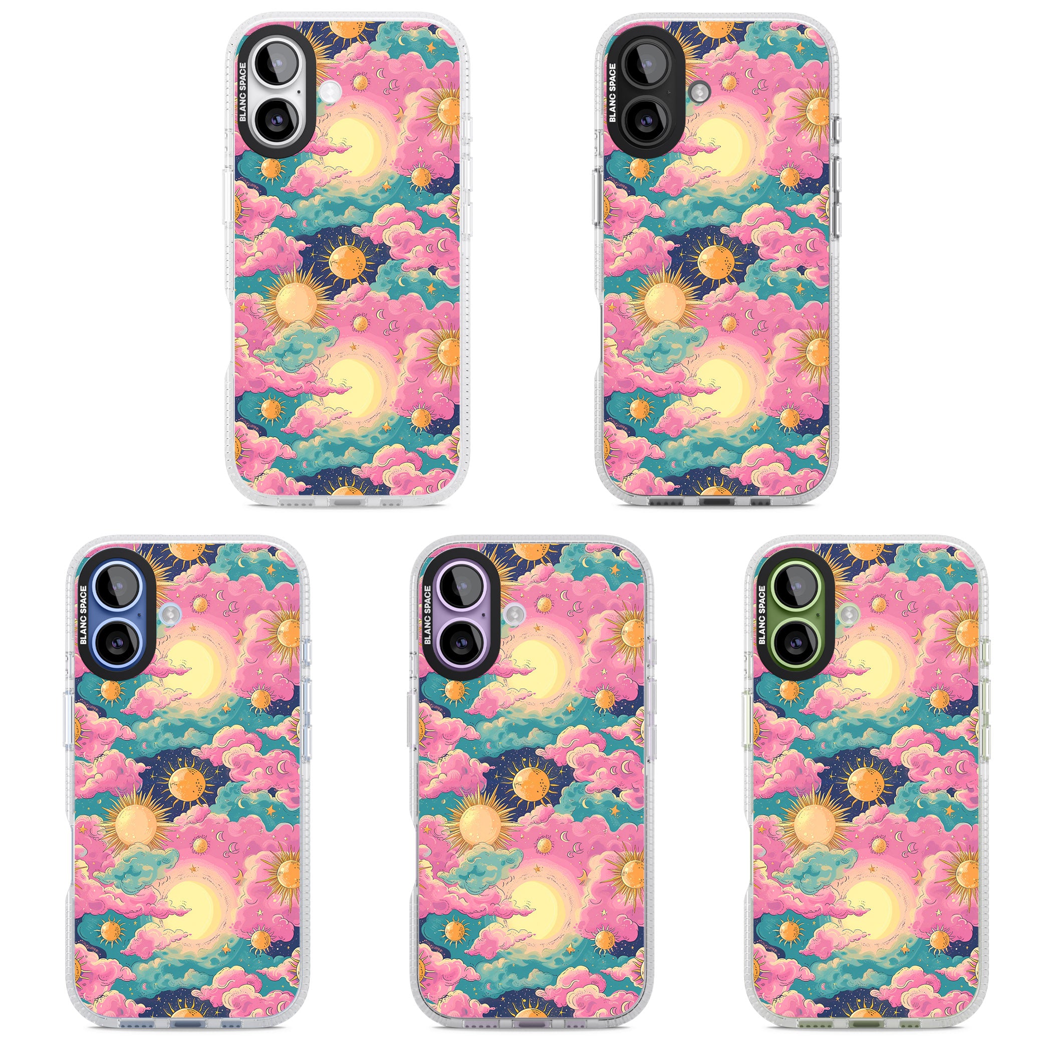 Starlight Clouds iPhone 17 Impact Air Clear Phone Case APT Impact Protection