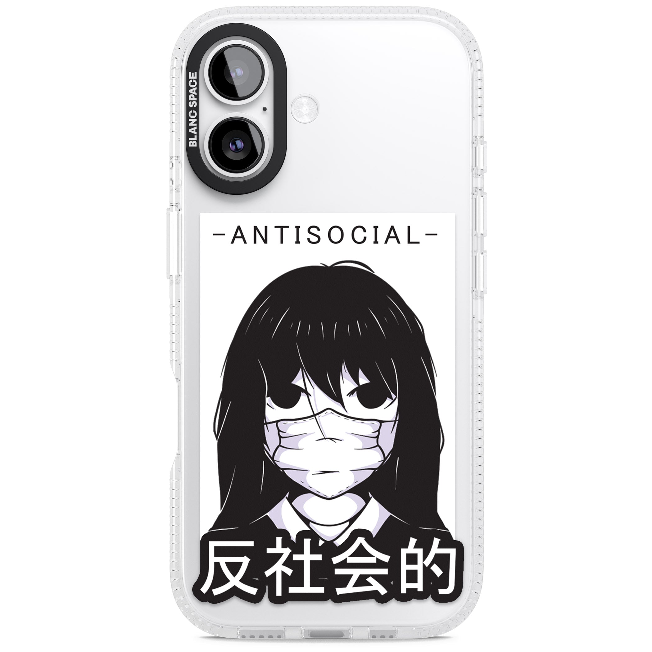 Anti Social iPhone 17 Impact Air Clear Phone Case