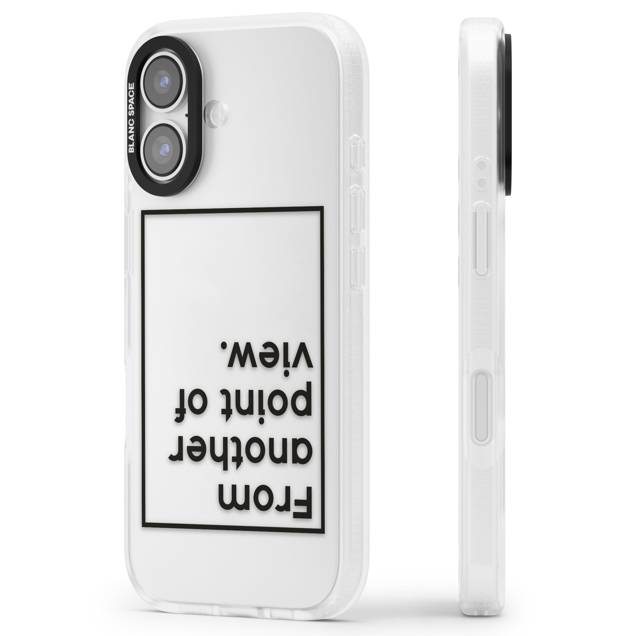 Another Point Of View iPhone 17 Impact Air Clear Phone Case Side Profile