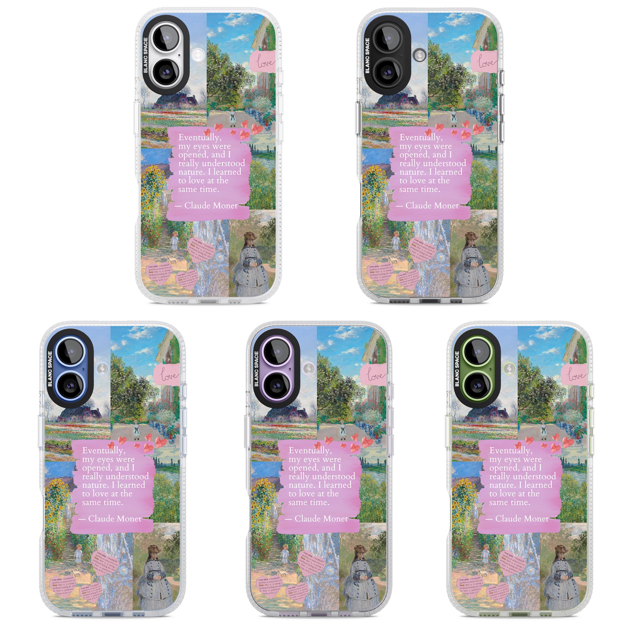 Monet 'Eyes Were Opened' Collage iPhone 17 Impact Air Clear Phone Case APT Impact Protection