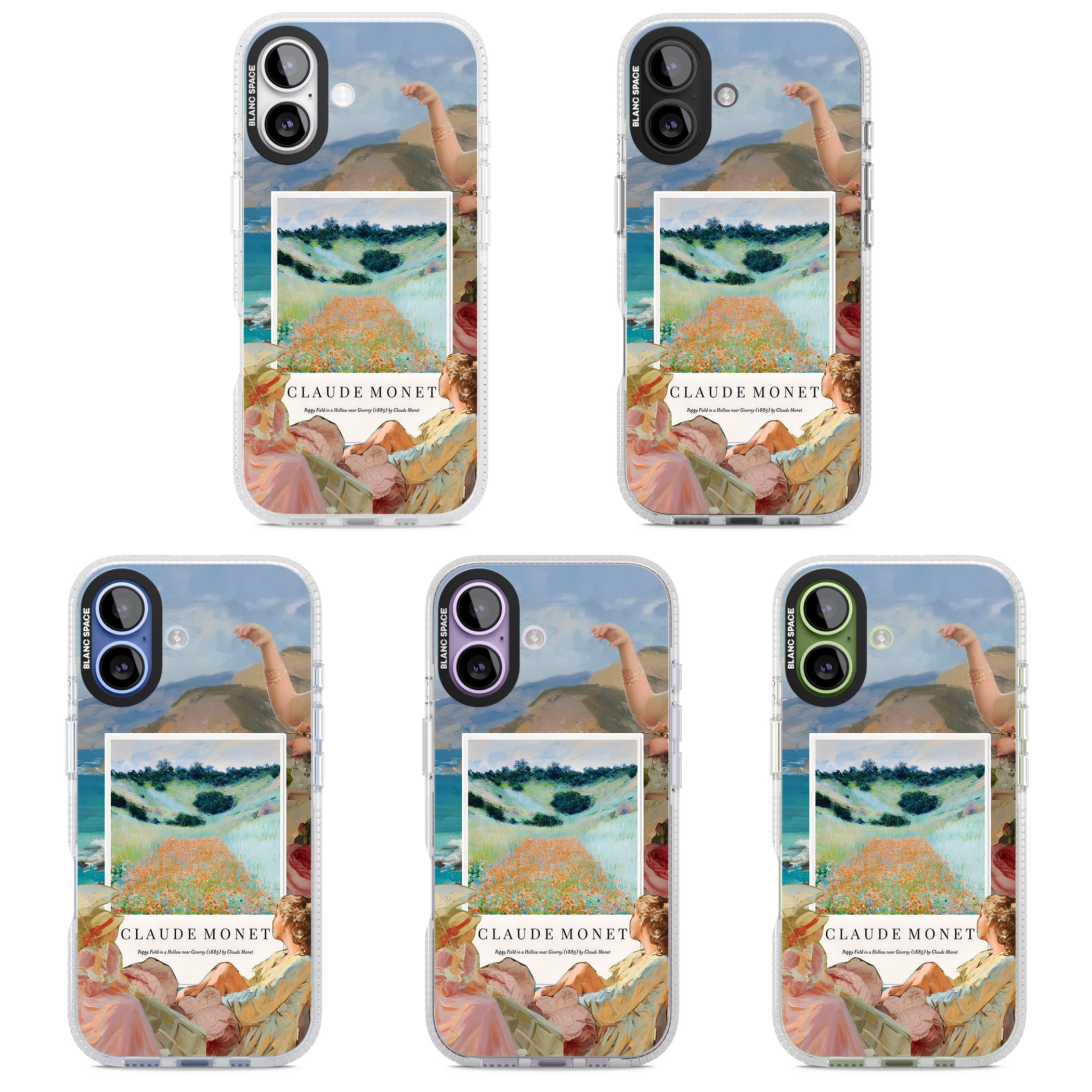 Monet Poppy Field iPhone 17 Impact Air Clear Phone Case APT Impact Protection