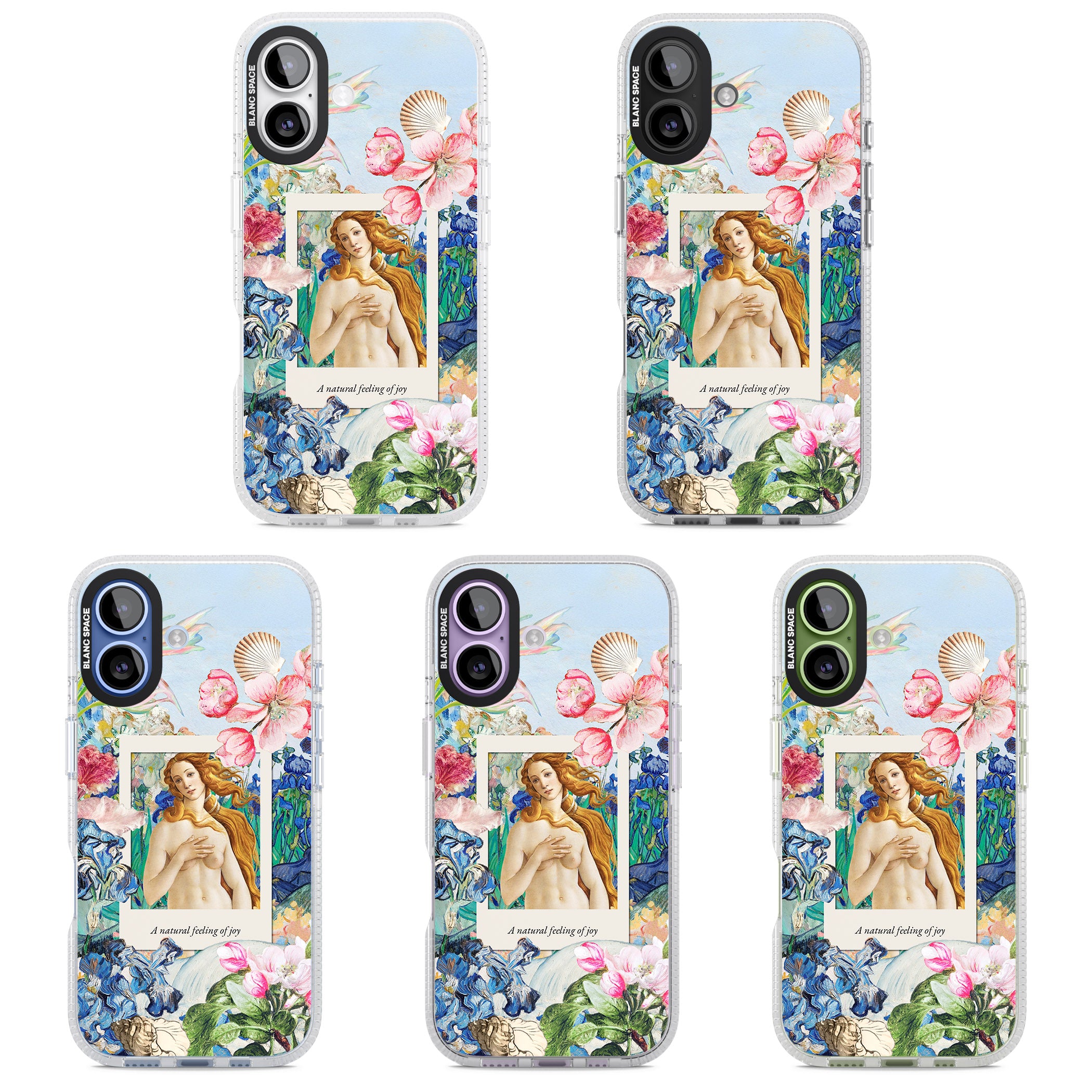 Botticelli Venus iPhone 17 Impact Air Clear Phone Case APT Impact Protection