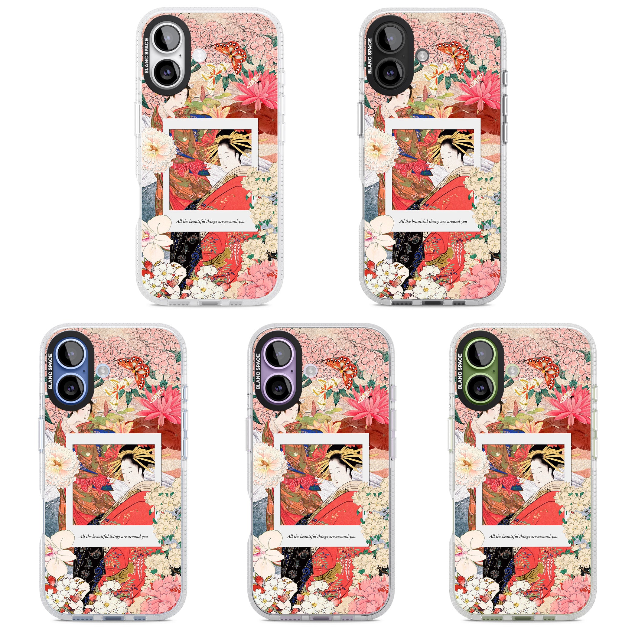Woodblock Geisha iPhone 17 Impact Air Clear Phone Case APT Impact Protection