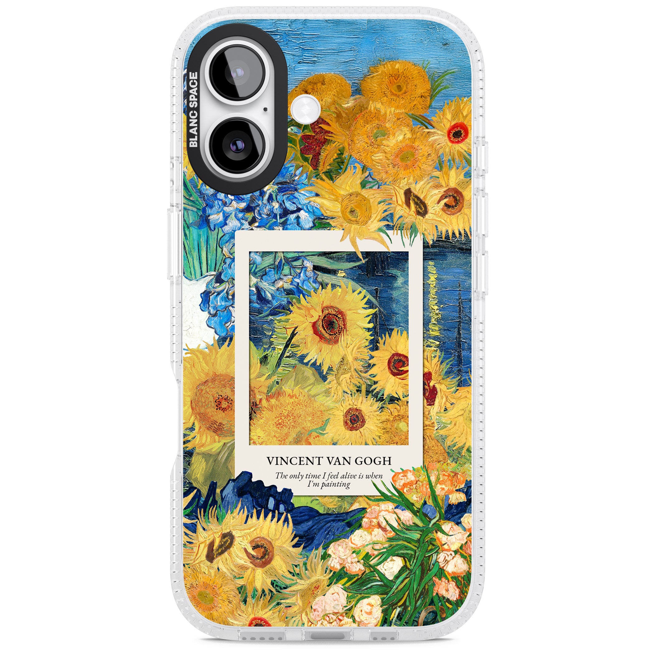 Van Gogh Sunflowers iPhone 17 Impact Air Clear Phone Case