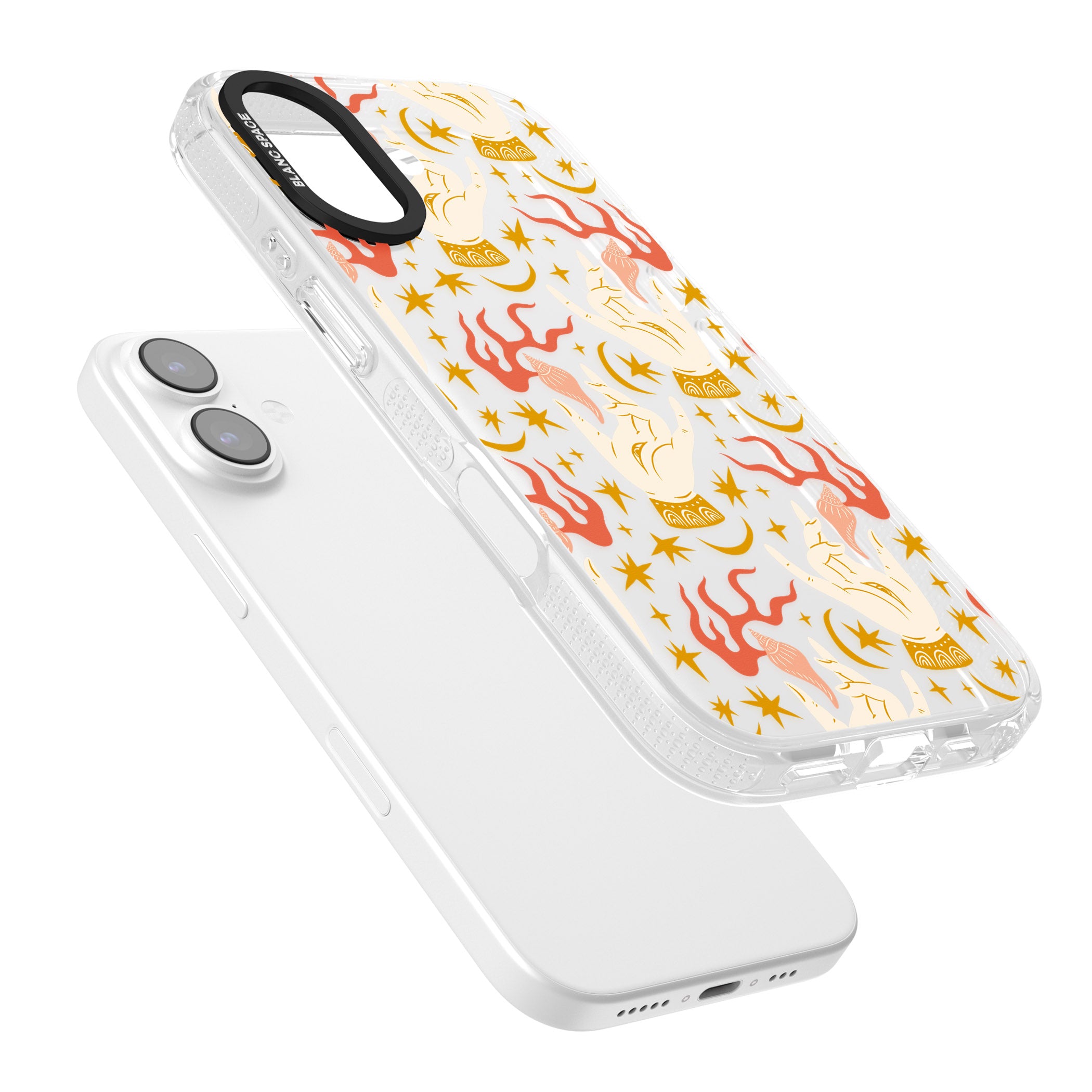 Hand Watcher Pattern iPhone 17 Impact Air Clear Phone Case Colours