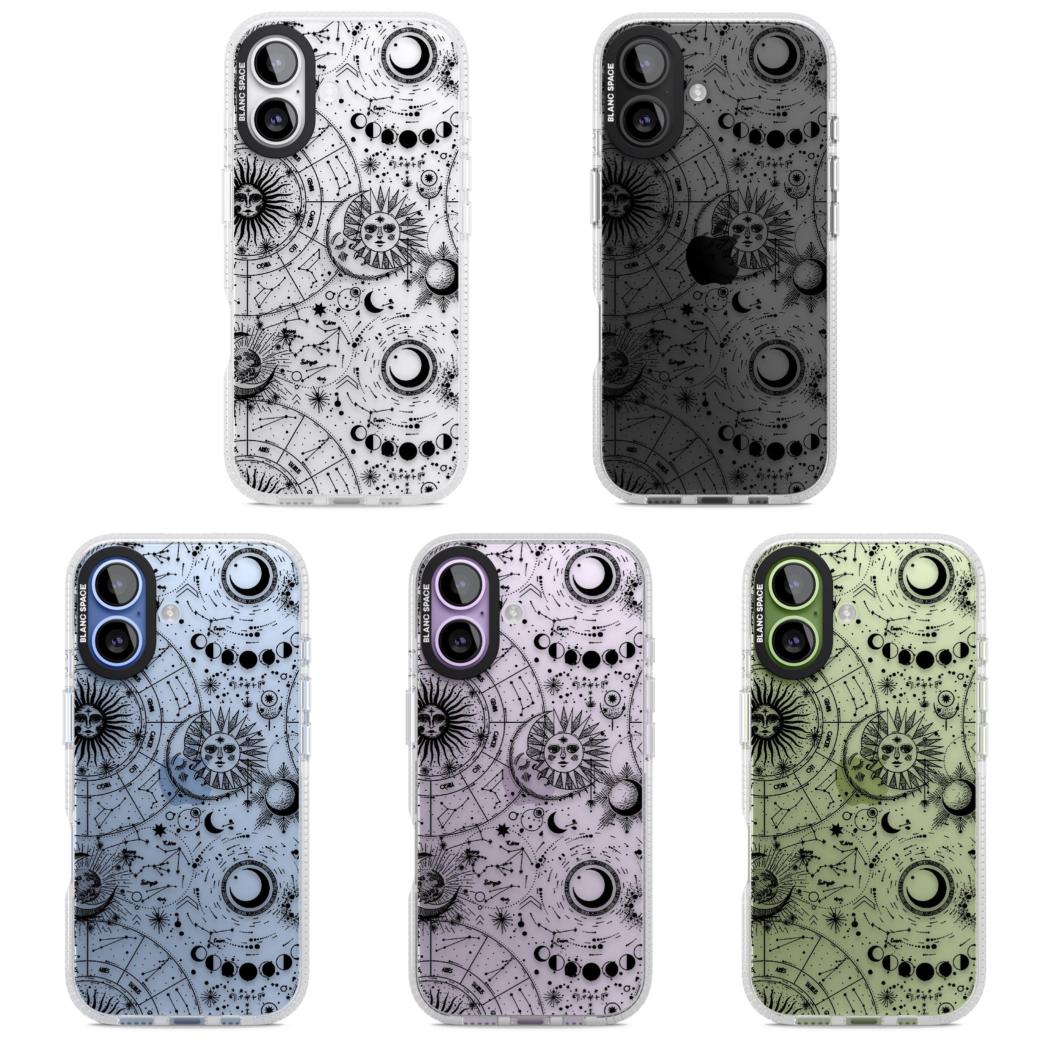 Celestial Zodiac iPhone 17 Impact Air Clear Phone Case APT Impact Protection