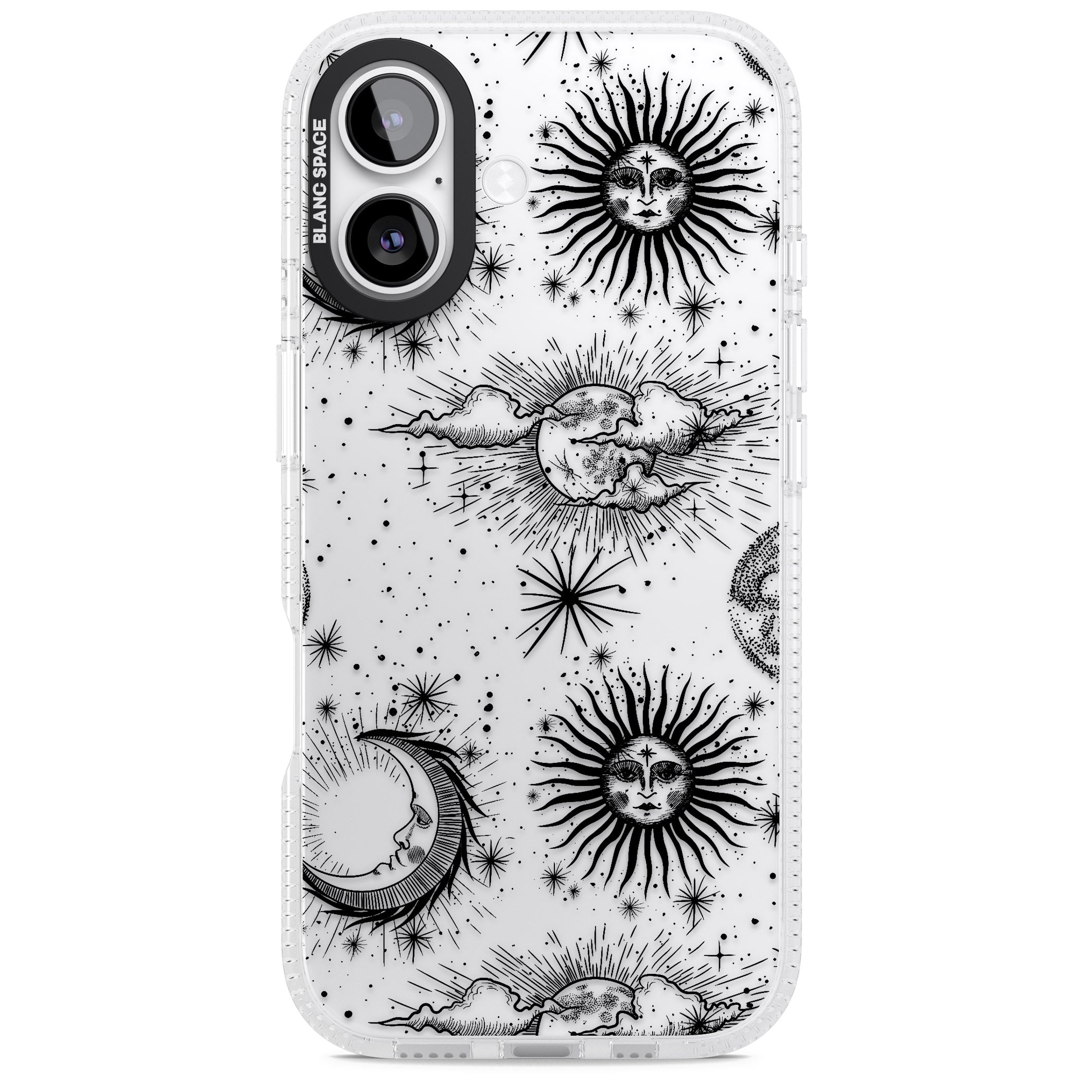 Suns, Moons & Clouds iPhone 17 Impact Air Clear Phone Case