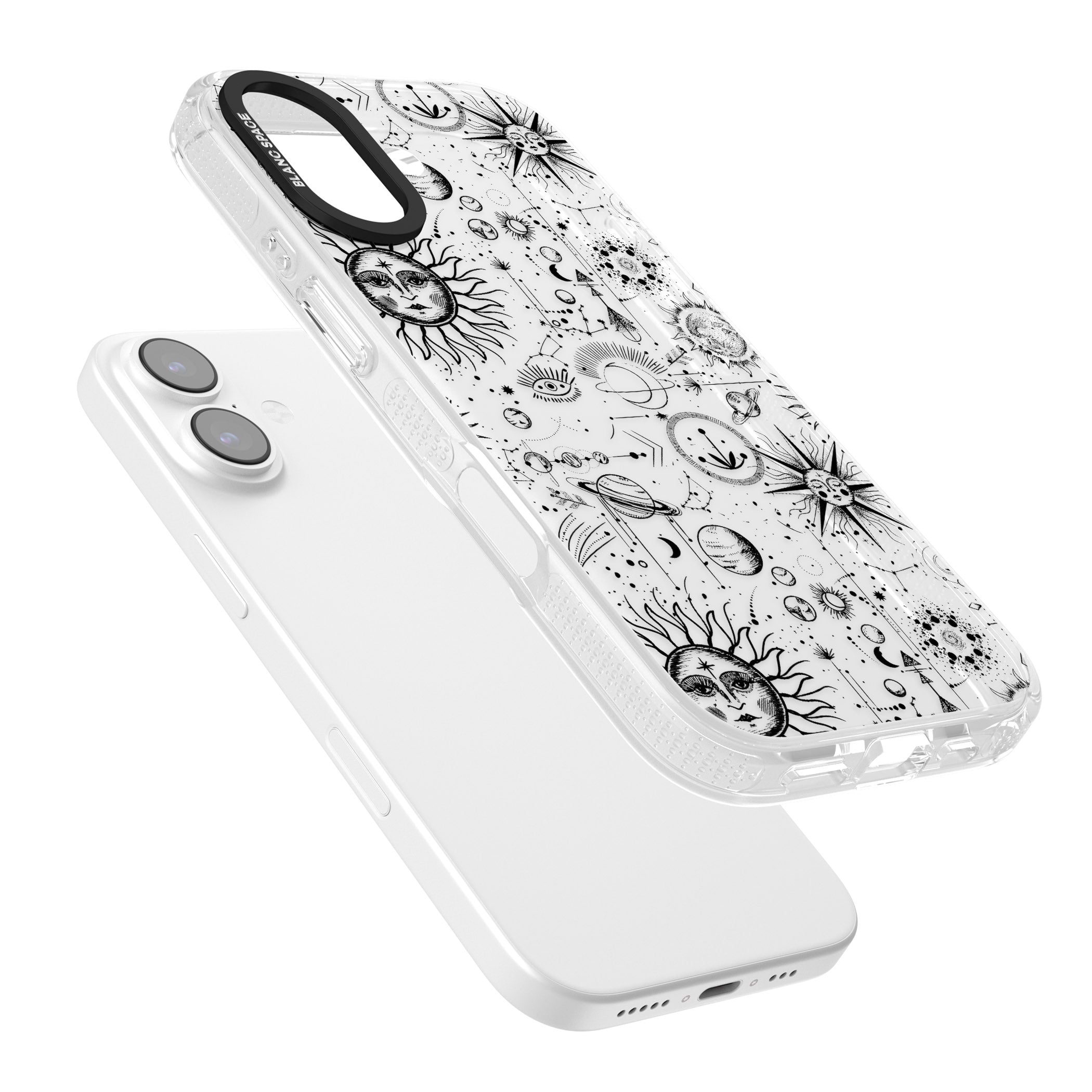 Cosmic Sun & Planets Zodiac iPhone 17 Impact Air Clear Phone Case Colours
