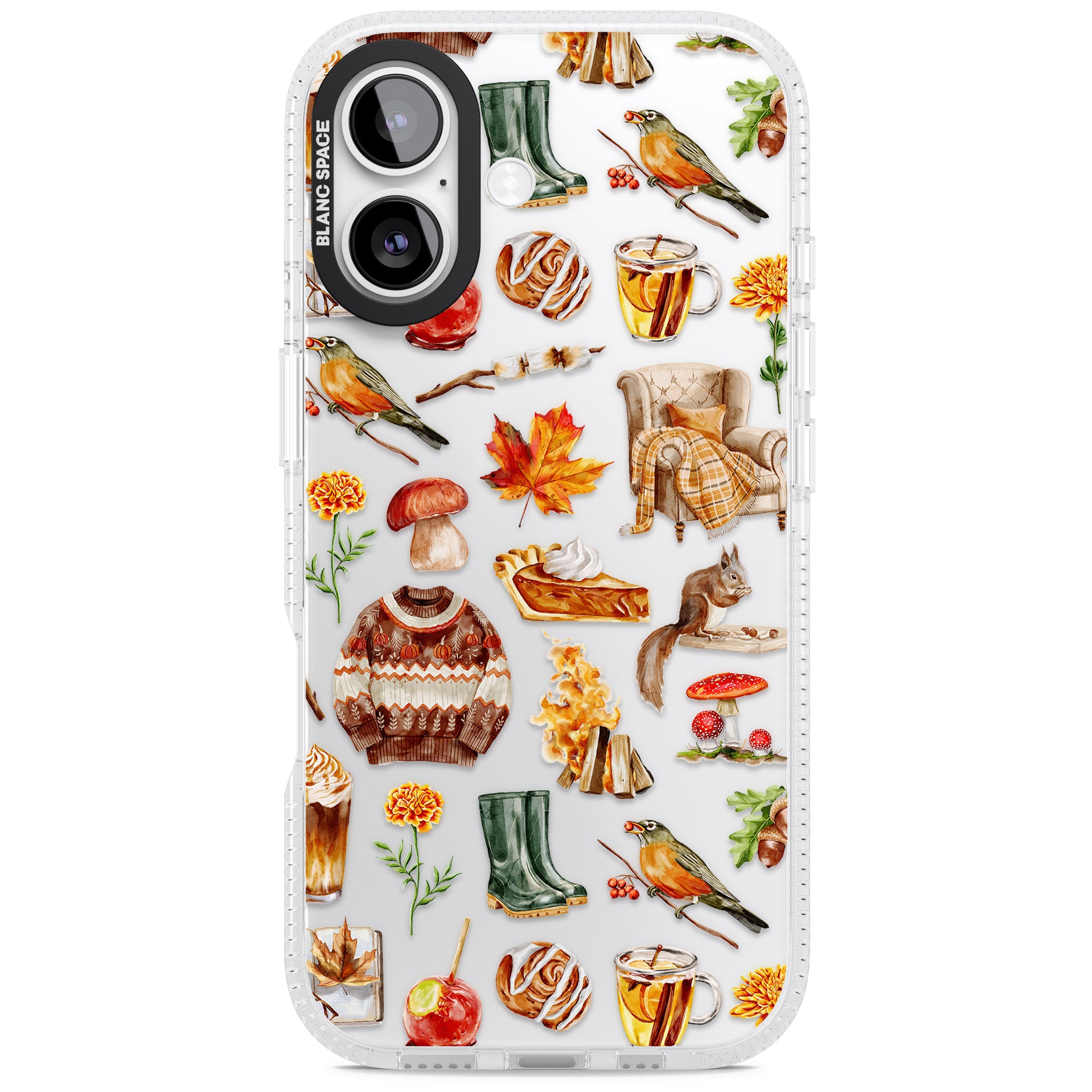 Cozy Autumn Aesthetic iPhone 17 Impact Air Clear Phone Case